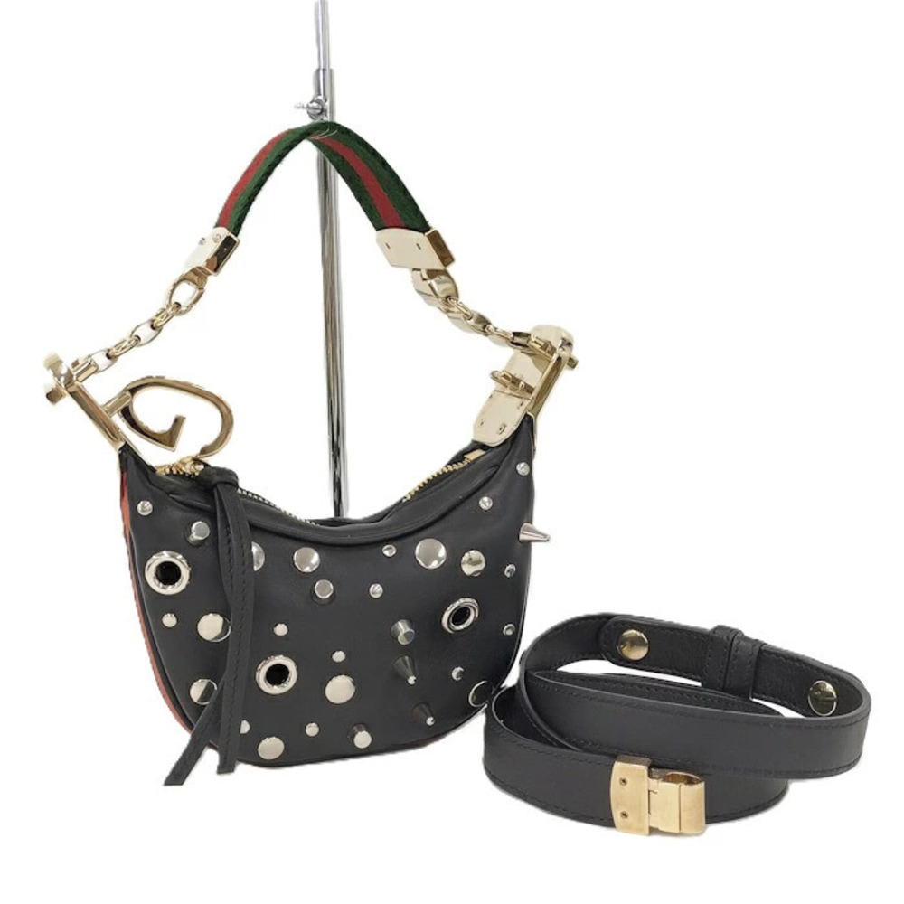 Gucci Handbag Leather Black